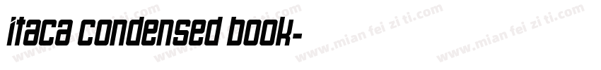 Itaca Condensed Book字体转换
